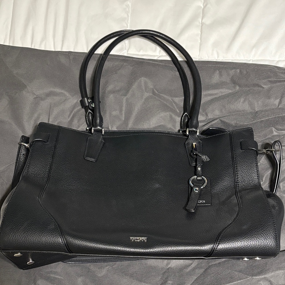 Tumi Black Leather Women's Bag